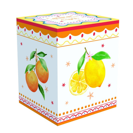Infuser set 350 ml in color box - 4 dec.ass. FRUIT MANIA