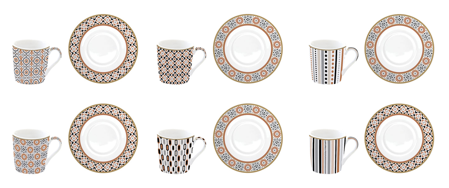 Set 6 tazzine GEOETHNIC
