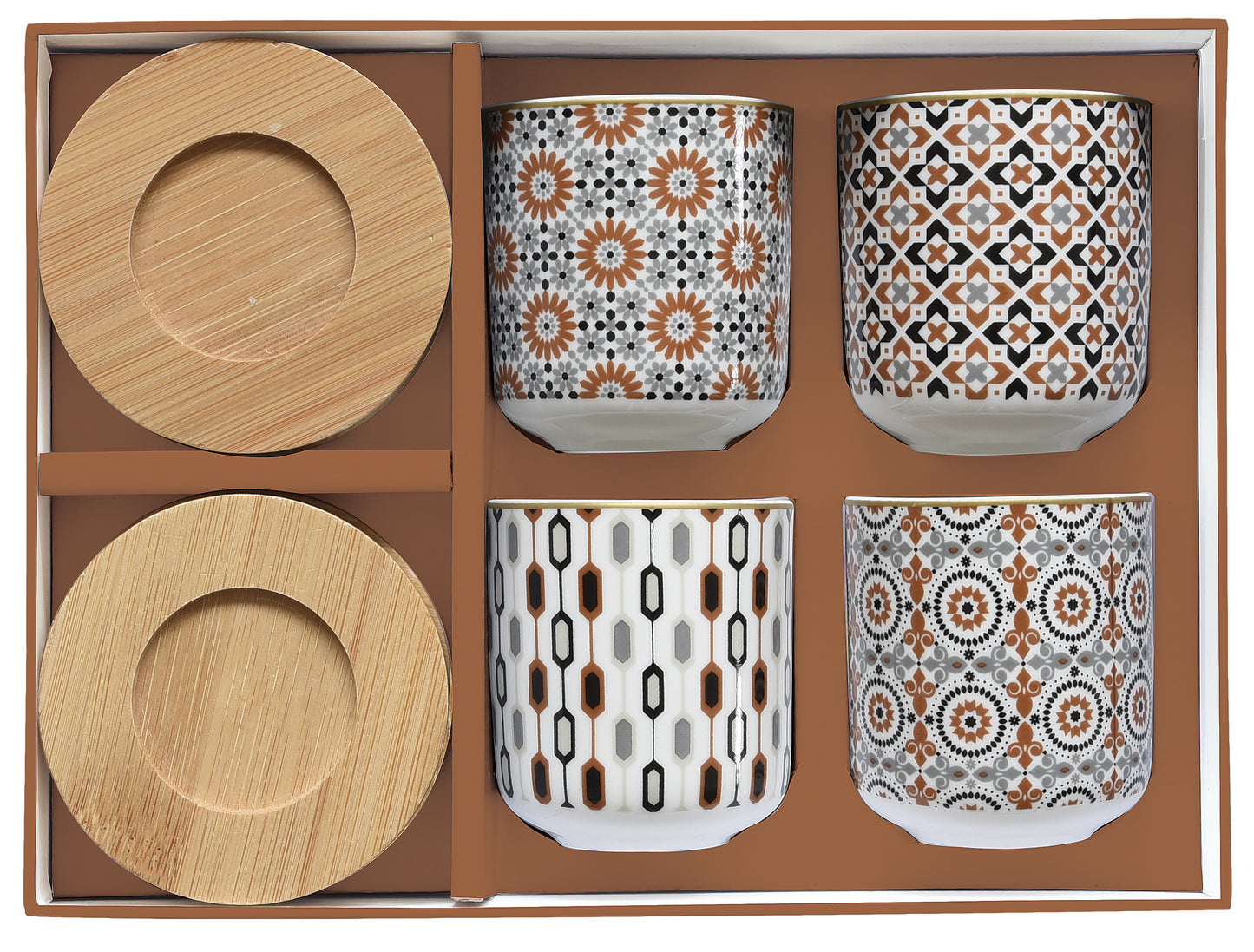 Set 4 bicchierini caffè GEOETHNIC