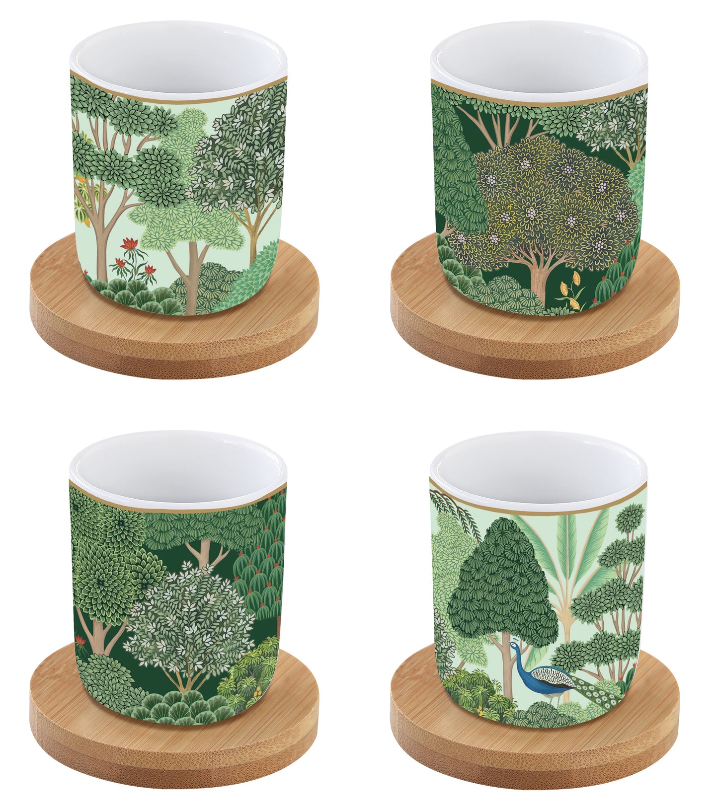 Set 4 bicchierini caffè WOODLAND