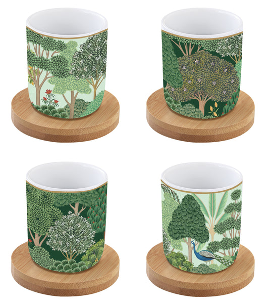 Set 4 bicchierini caffè WOODLAND