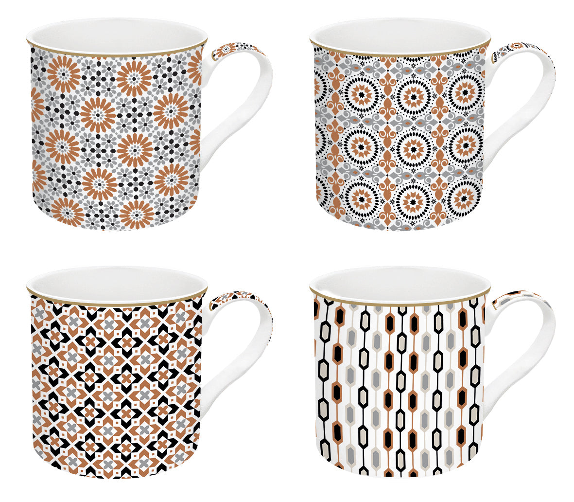Set 4 Mug GEOETHNIC