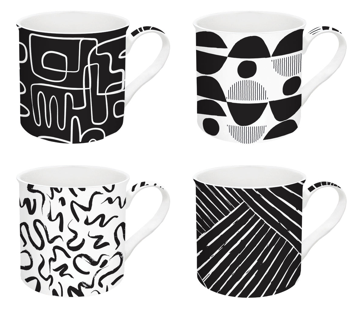 Set 4 mug GRAFFITI