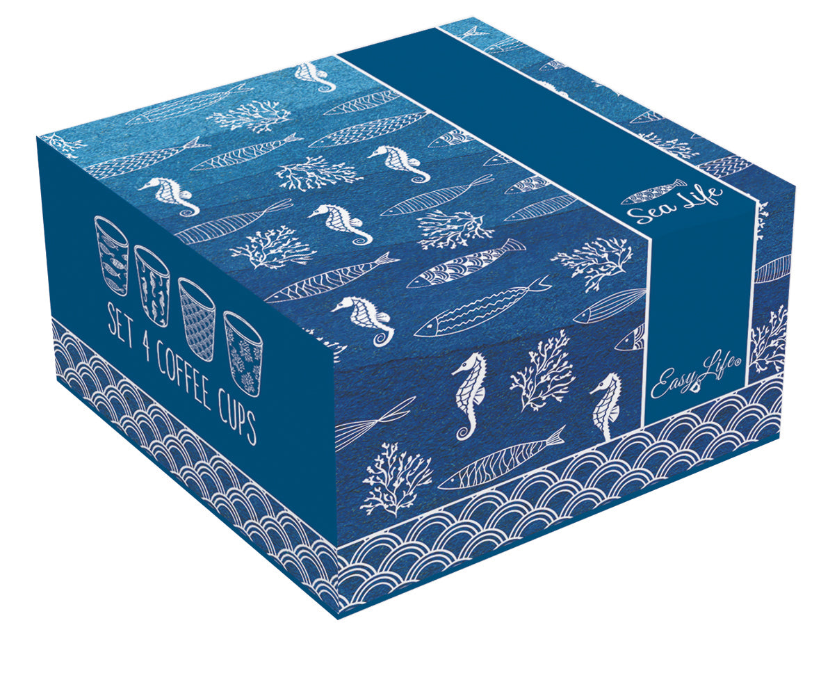 Set 4 bicchieri caffè SEA LIFE