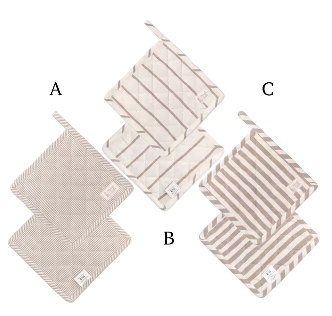 Presina a Righe Beatrice in Cotone 18x18 cm