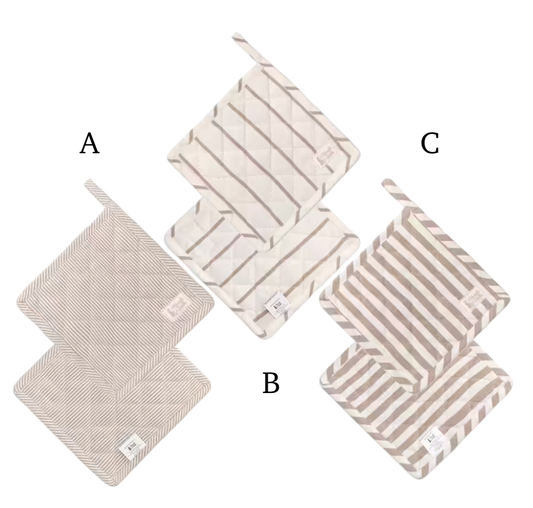 Presina a Righe Beatrice in Cotone 18x18 cm