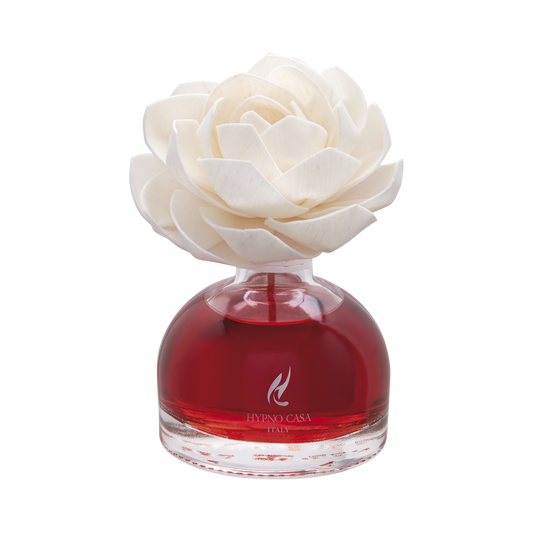Diffusore con fiore Rosa Rosso Divino 100ml